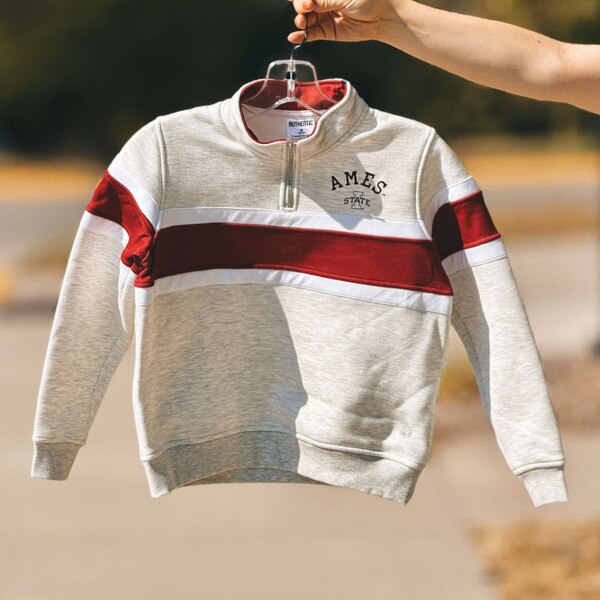Authentic Brand Youth I-State Light Gray 1/4-Zip